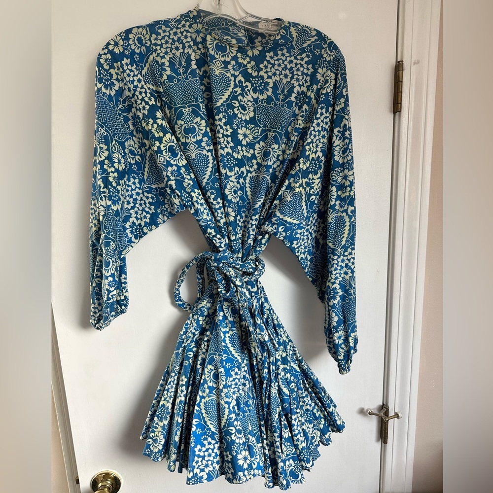 Rhode Ella Blue and White Dress